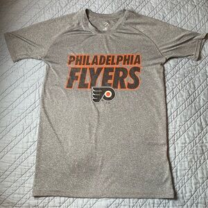 NHL Philadelphia Flyers NHL Unisex Small 34/36 Gray T Shirt Hockey Philly Tee